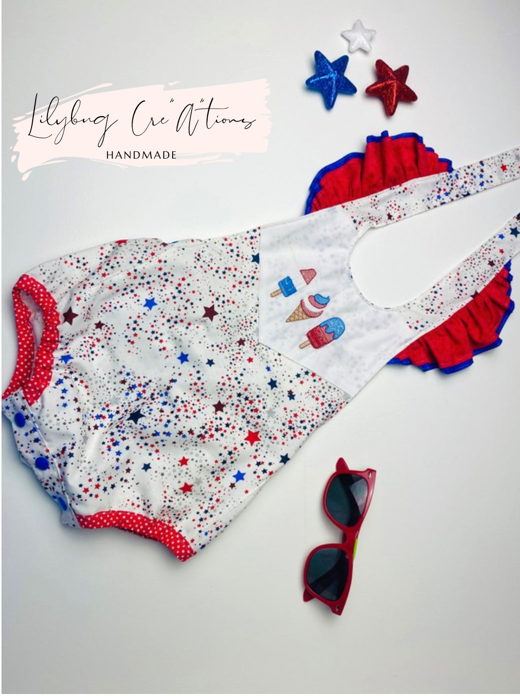 Patriotic sweets romper