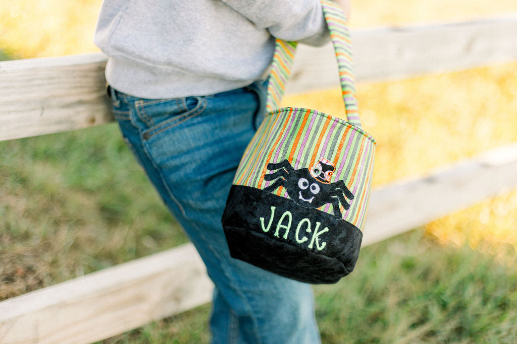 Personalized Halloween Treat Buckets.