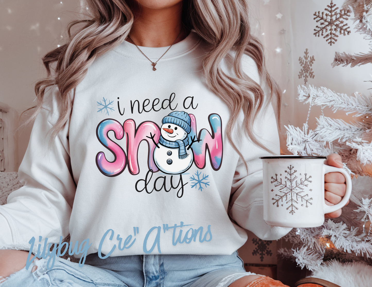 I Need A Snow Day Crewneck