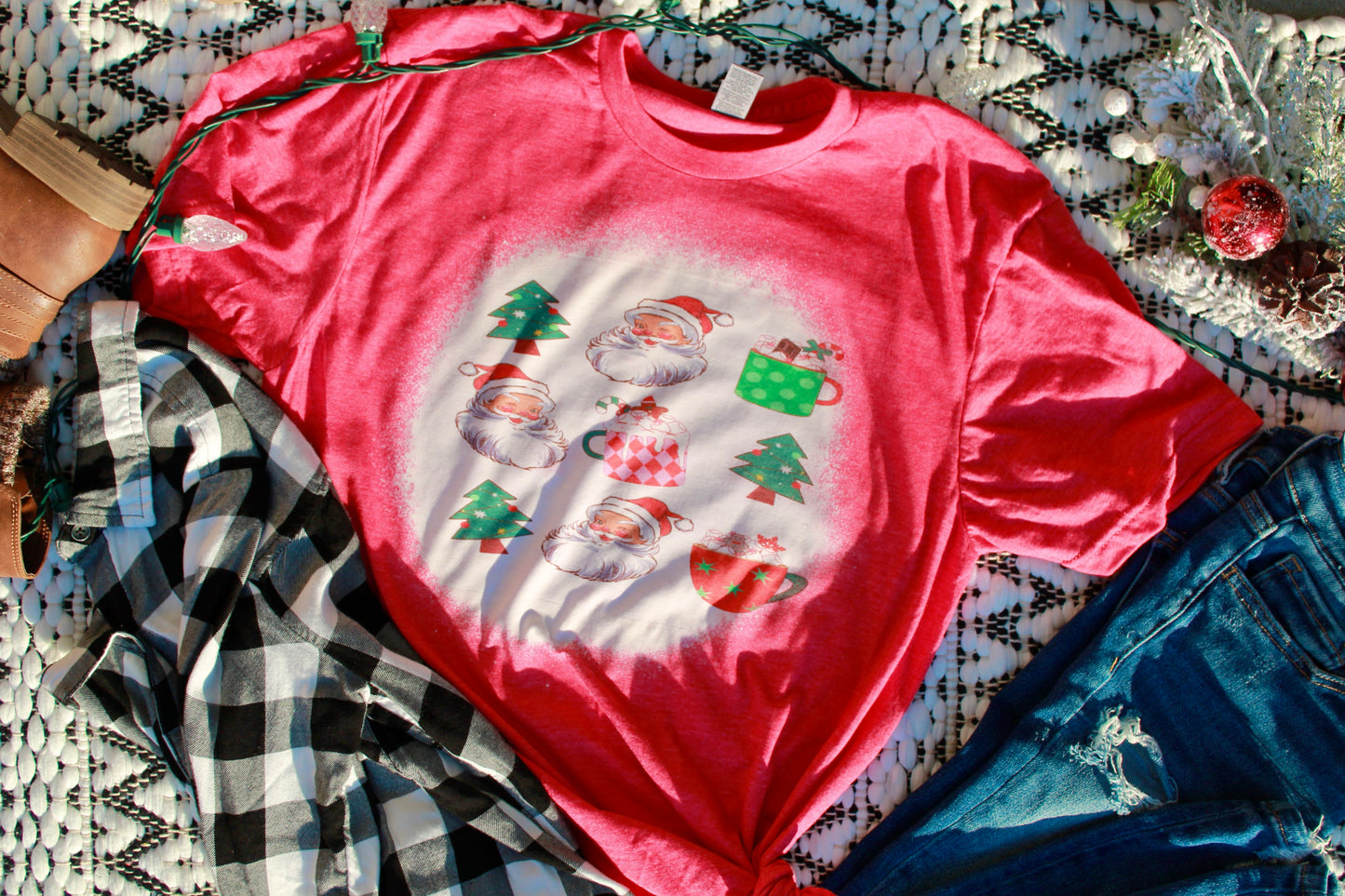 Santa Hot Chocolate tee or sweatshirt