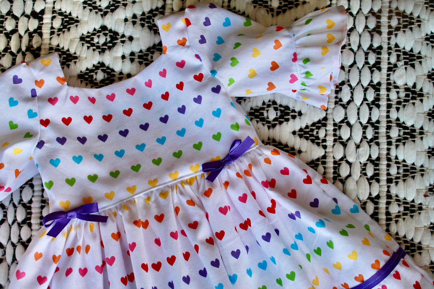 Dress of the Month-February Rainbow Heart Dress