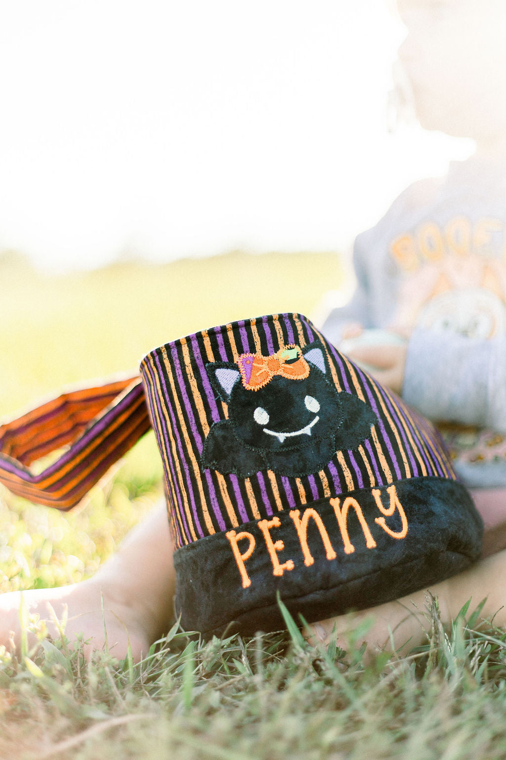 Personalized Halloween Treat Buckets.