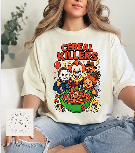 Cereal Killers Halloween Graphic tee collection