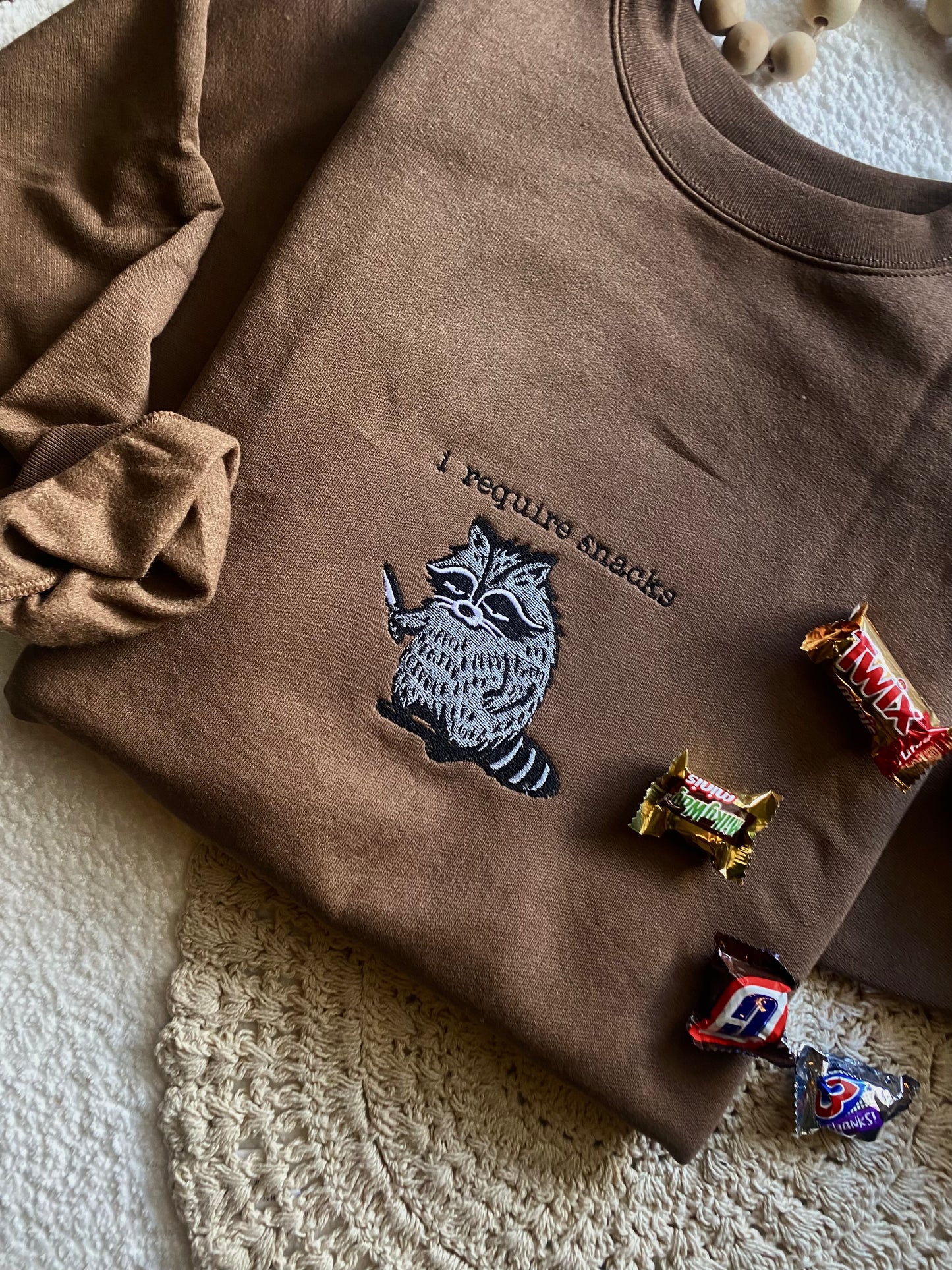 I Require Snacks Crewneck
