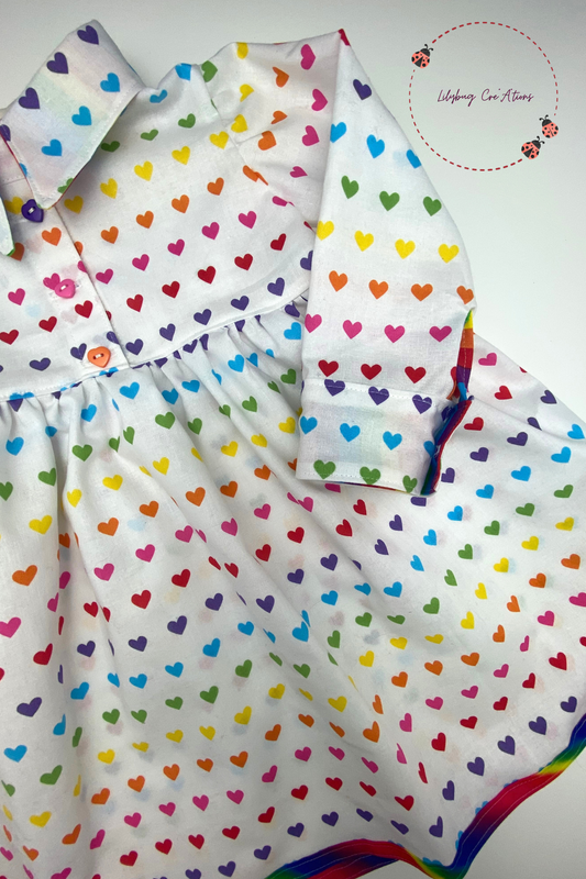 Rainbow Hearts Dress/Top