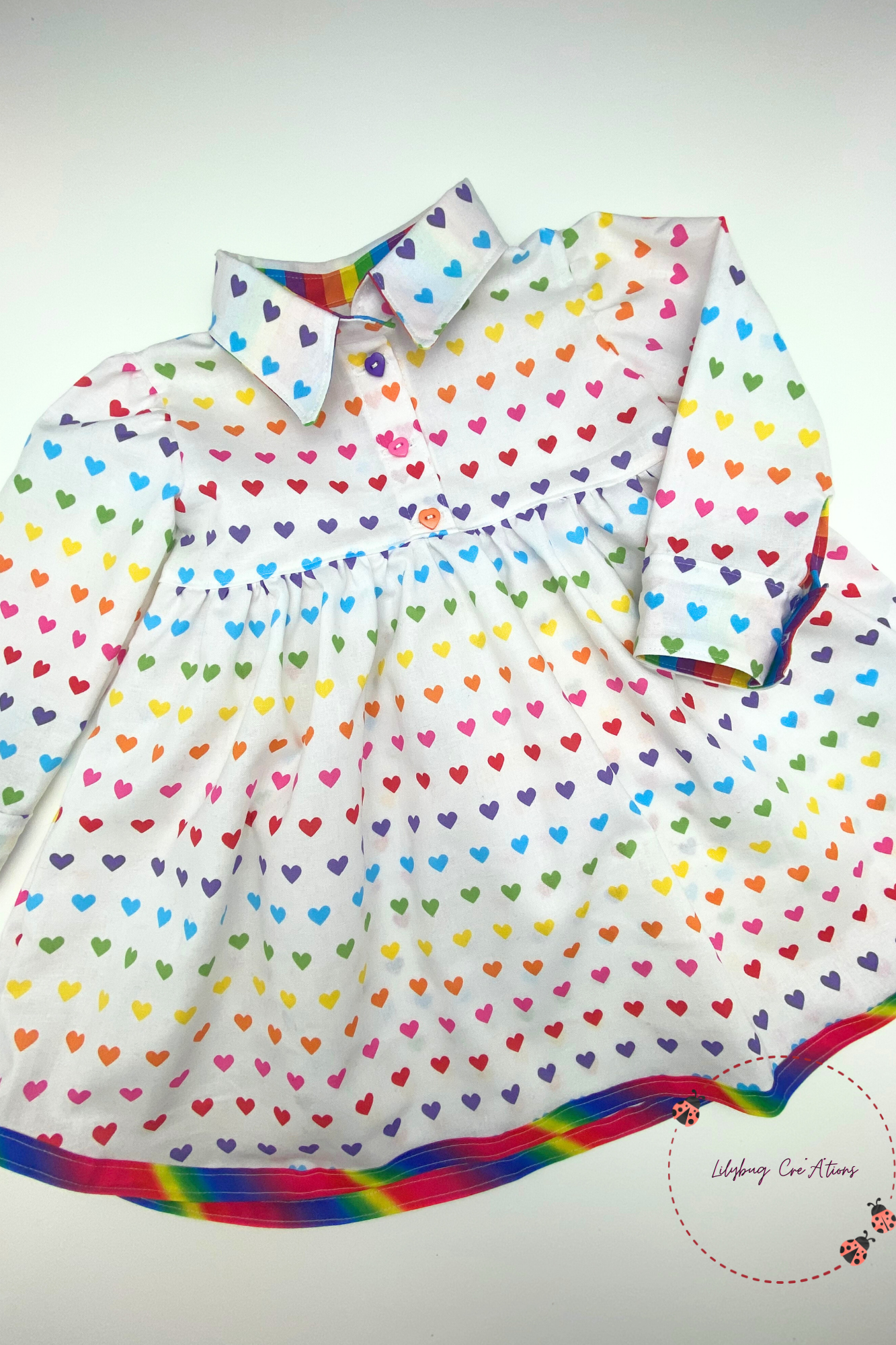 Rainbow Hearts Dress/Top