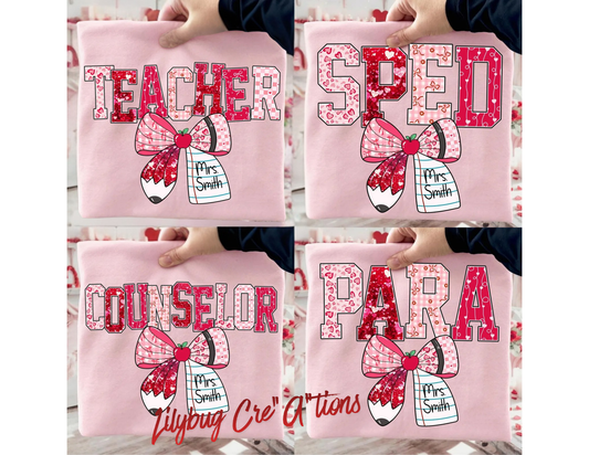 Educators Custom Valentine's Crewneck