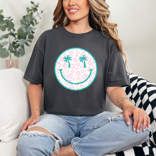 Leopard Palm tree smiley