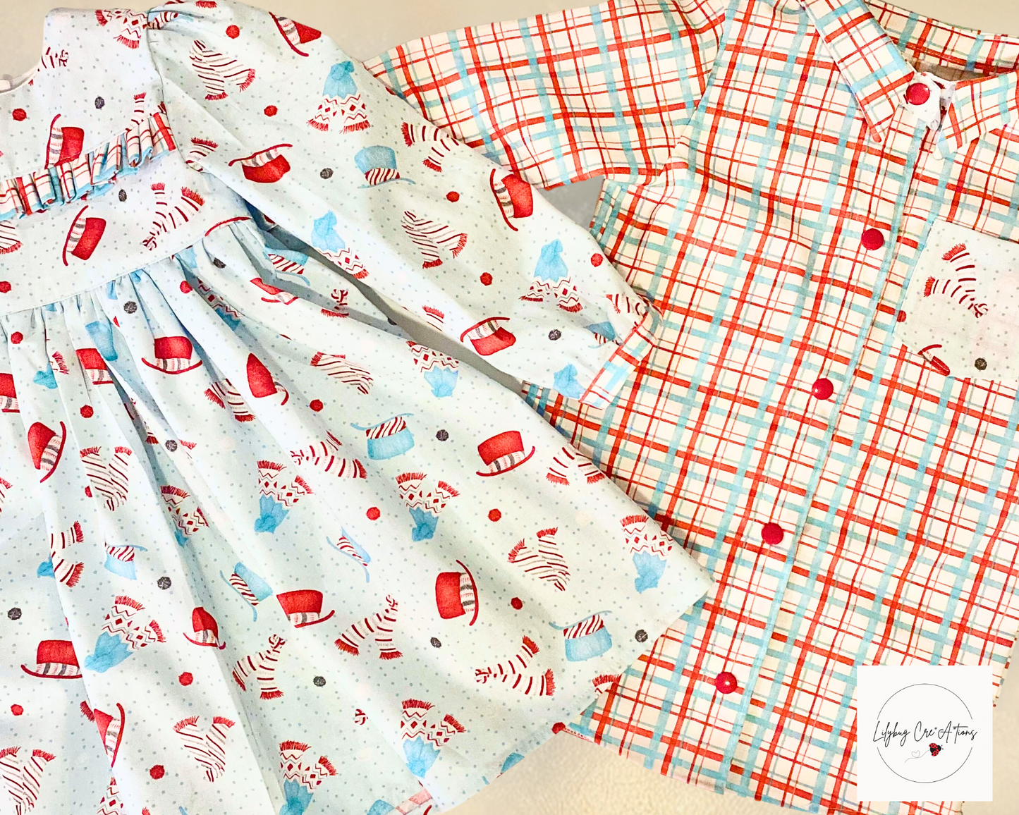 Peppermint Stick Boys Button Down Shirt