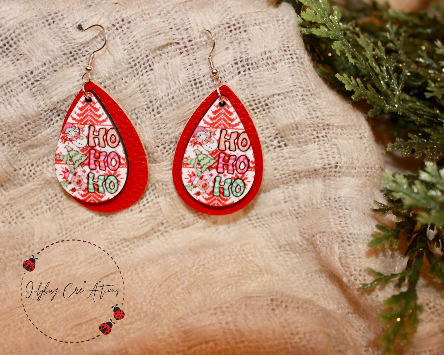 HO HO HO Snowman earrings