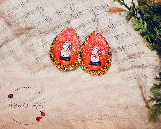 Happy Snowman Earrings