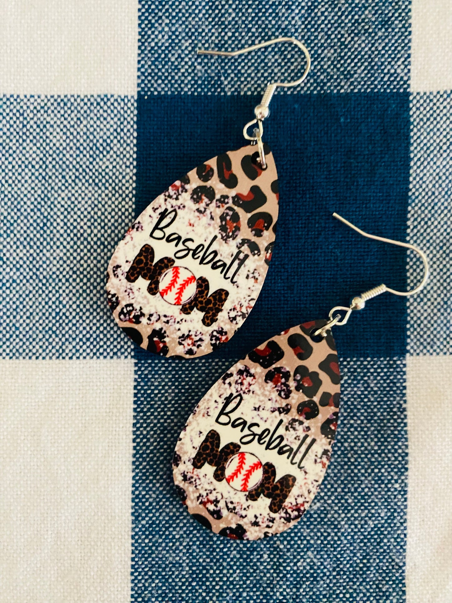 Baseball Mom earrings