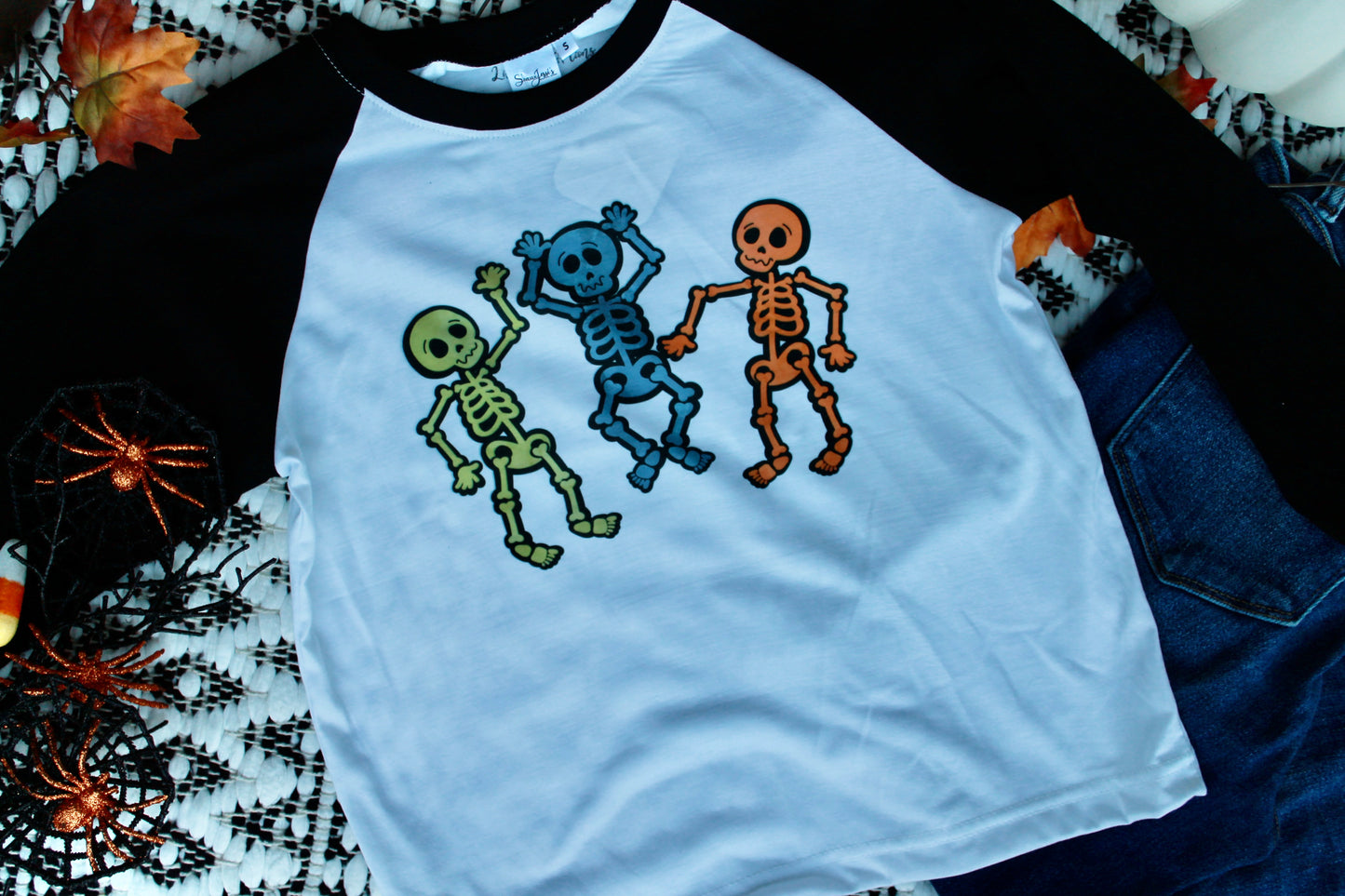 Spooky Scary Skeleton kids tee