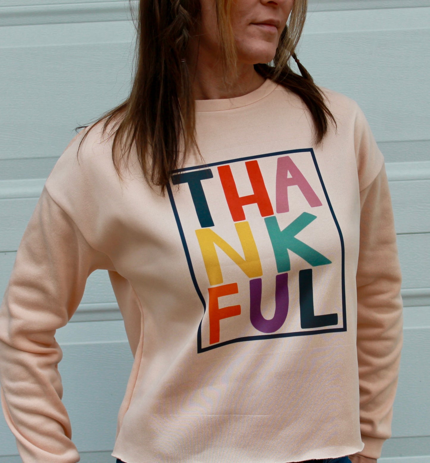 Thankful Cropped Sweatshirt