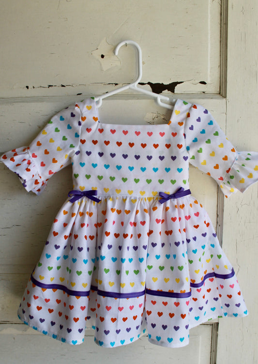 Dress of the Month-February  Rainbow Heart Dress